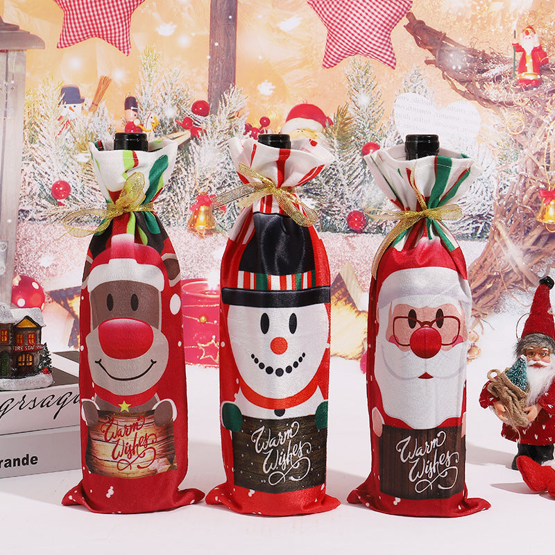 Weihnachtsweinflaschenhülle Brehn