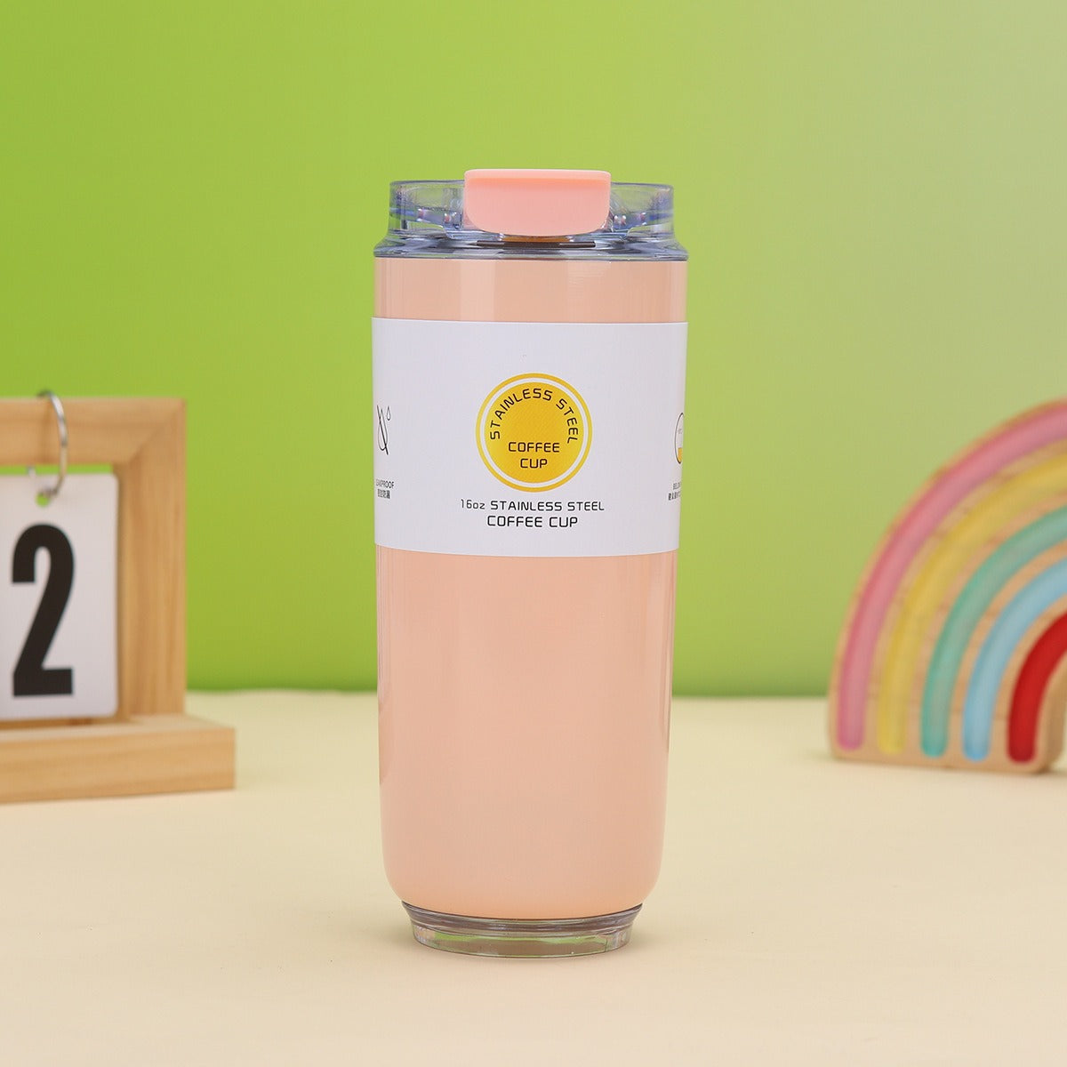 Damen moderner Edelstahl Kaffee-Becher mit isolierender Wirkung Brehn
