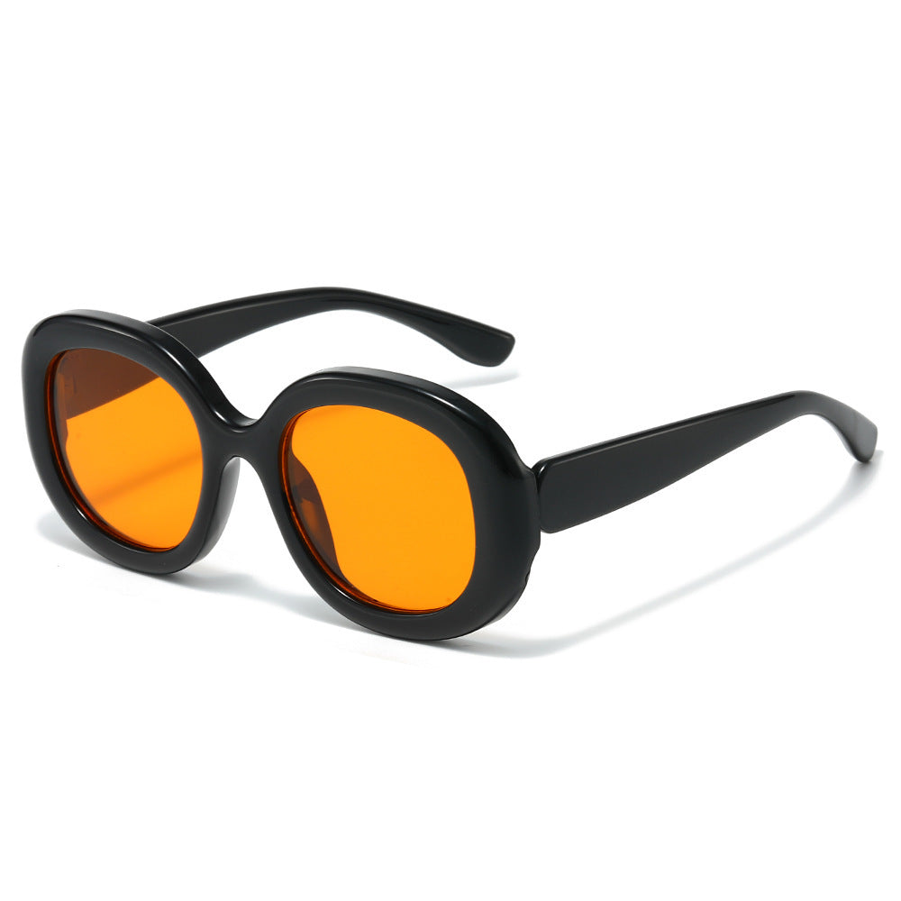 Modebewusste Retro-inspirierte runde Sonnenbrille Brehn