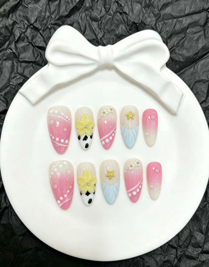 Künstlerisches Mode Press-On Nail Art Set