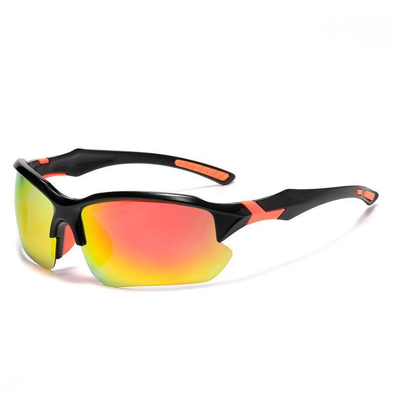 Unisex nan sportliche Performance-Sonnenbrille mit teilrahmen polarisiert UV-Schutz rutschfeste Nasenpads Brehn