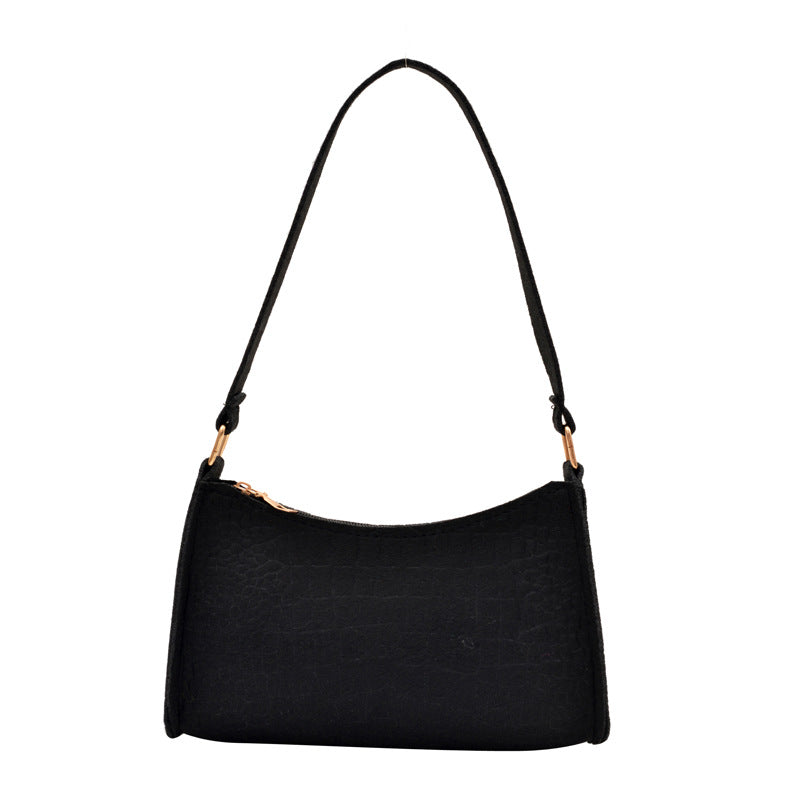 WoCrocodile Texturiertes Mini Schulterhandtasche Brehn
