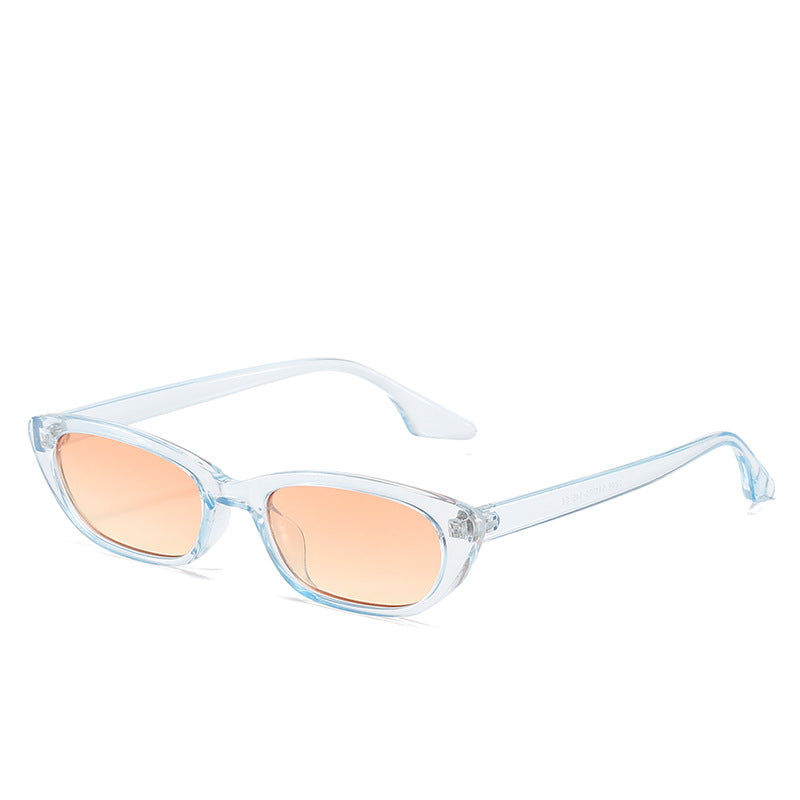 Damen moderne Sonnenbrille im angesagten Cat-Eye-Stil mit transparentem Rahmen Brehn
