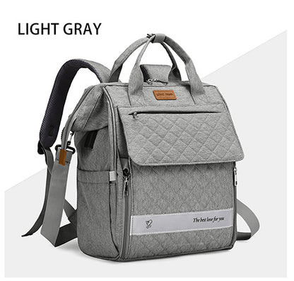 Gep quilteter Multifunktions-Rucksack Brehn
