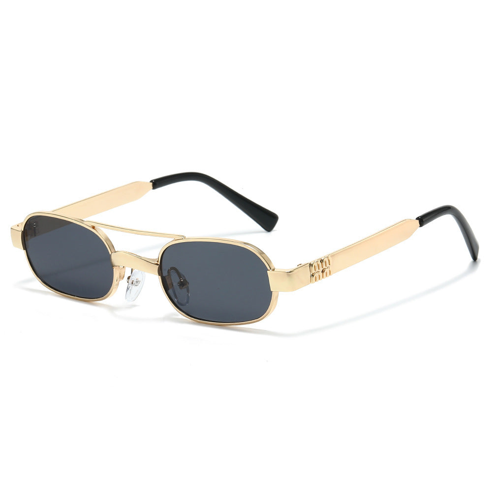 Stylische Minimalistische Oval Sonnenbrille Brehn
