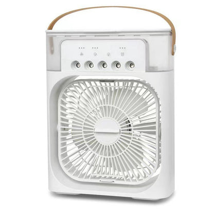 Unisex nan tragbarer Luftkühler und Ventilator mit Wassertank und Nebelfunktion sowie Ledertragegriff Brehn