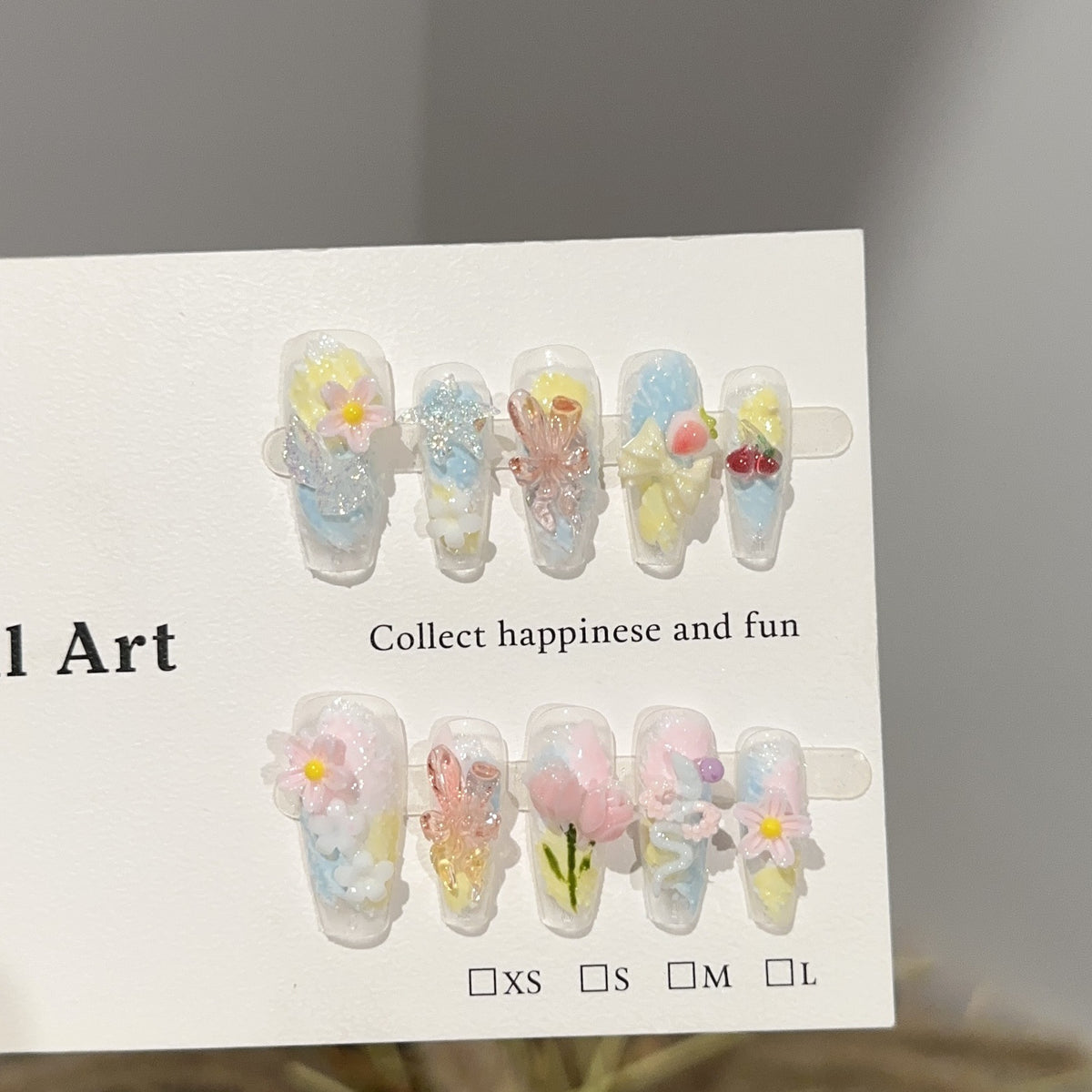 Thematische Floral Press-On Nagelkunst Kollektion
