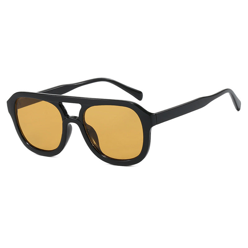 Damen modische Sportsonnenbrille mit breitem, flexiblen Rahmen Brehn