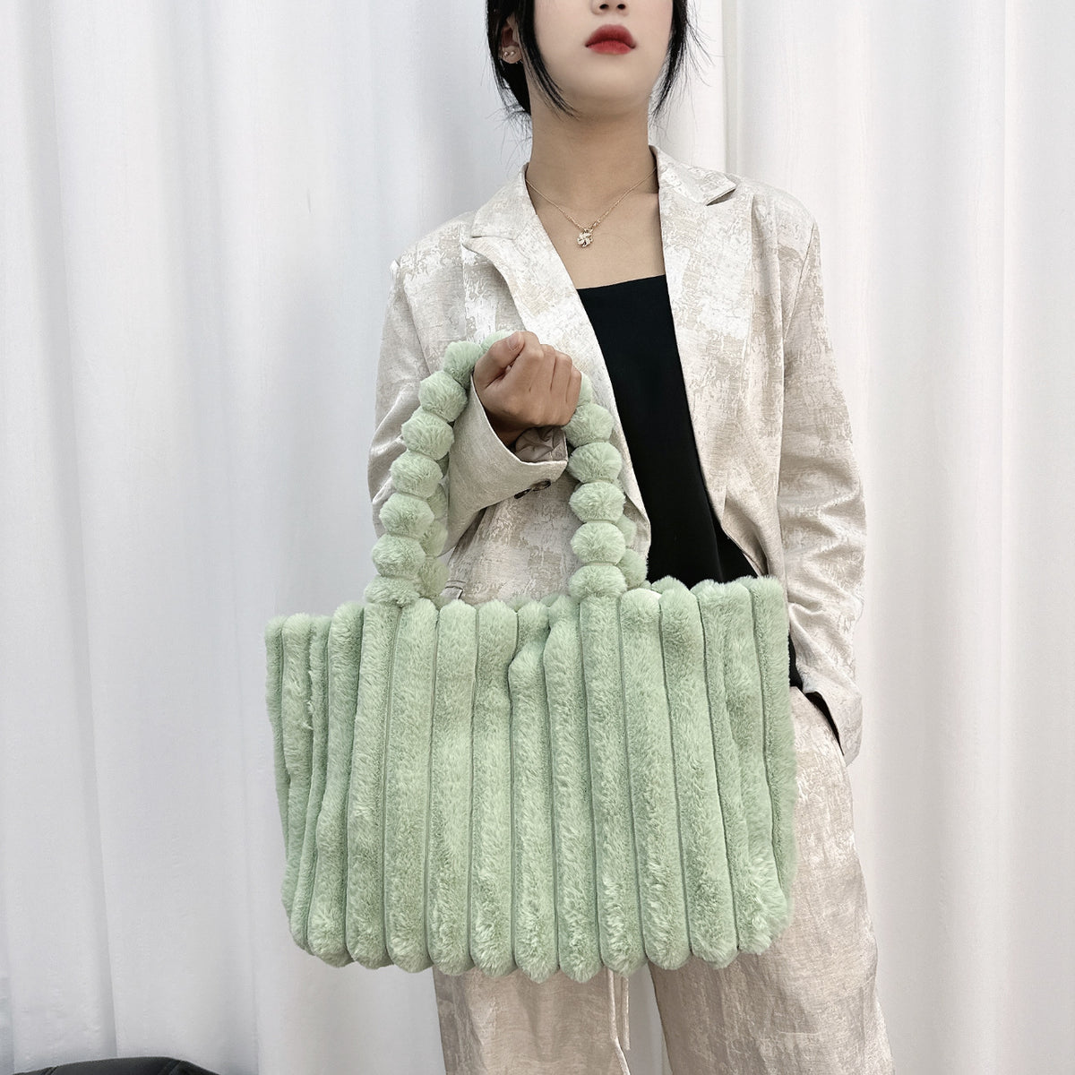 Plüsch Kunstfell Tasche