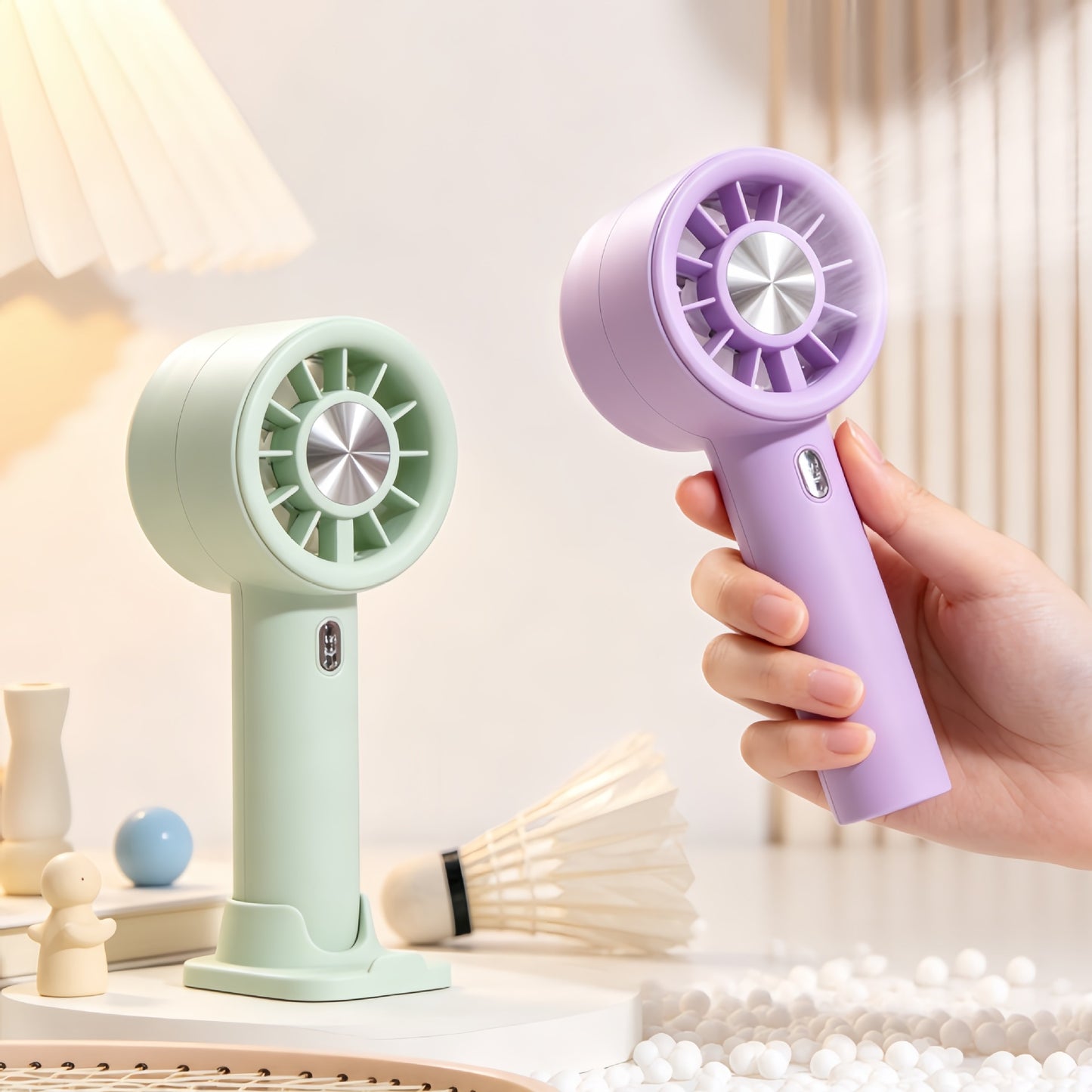 Damen Tragbarer Handventilator mit multifunktionalem Ladeanschluss Brehn