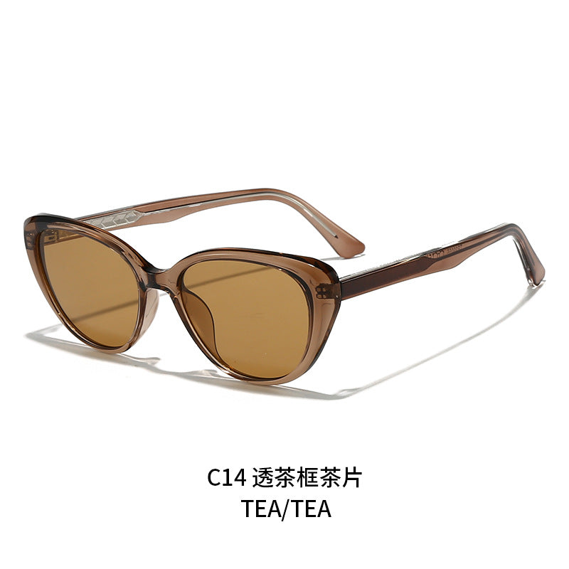 Damen stylische Cat-Eye Sonnenbrille mit UV-Schutz und komfortablem Gestell Brehn