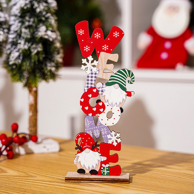 Weihnachtsdekorationsfigur im niedlichen Gnome-Design Brehn