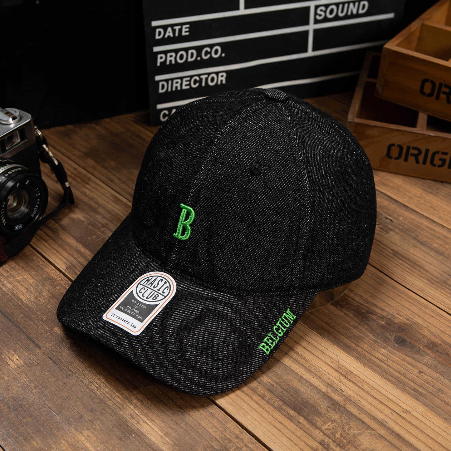 Herren Denim Bestickte Baseballmütze Brehn
