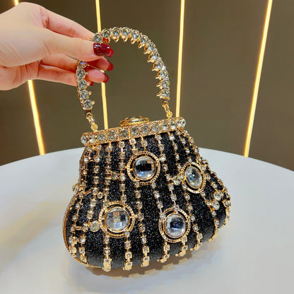 Vintage-inspirierte Strass Abendhandtasche
