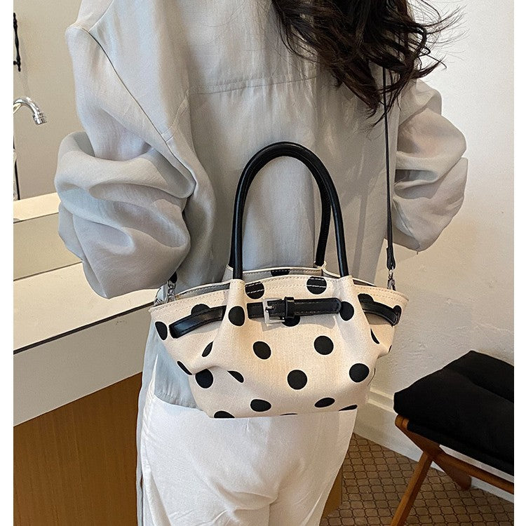 Polka Dot Strukturierte Handtasche Brehn