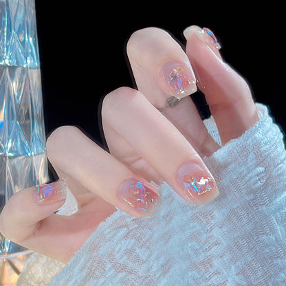 Thematische Nagelkunst Press-On Nägel mit süßen Charakter- und Schleifendesigns Brehn
