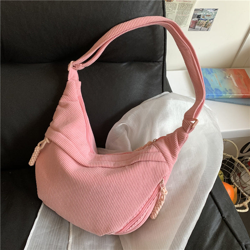 Schultertasche mit Kunstvollem Fächerdesign Brehn