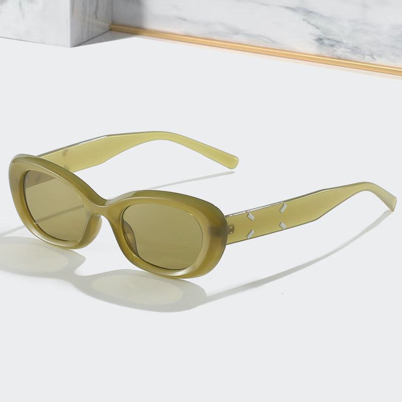 Modebewusste Übergroße Rechteckige Sonnenbrille Brehn