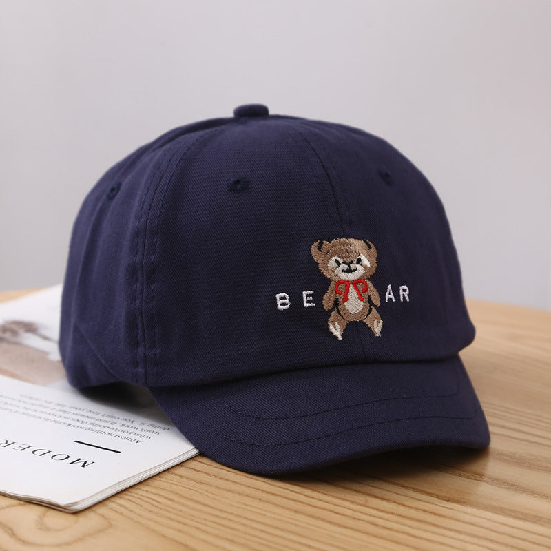 Damen Süße Bären-Stickerei Baseballmütze Brehn