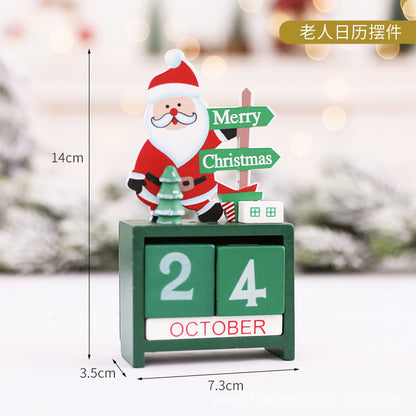 Dekorativer Holz-Adventskalender