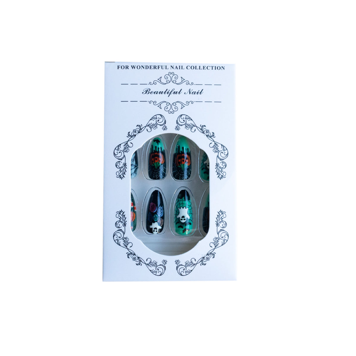 Halloween-Themen Press-On Nagelkunst Brehn