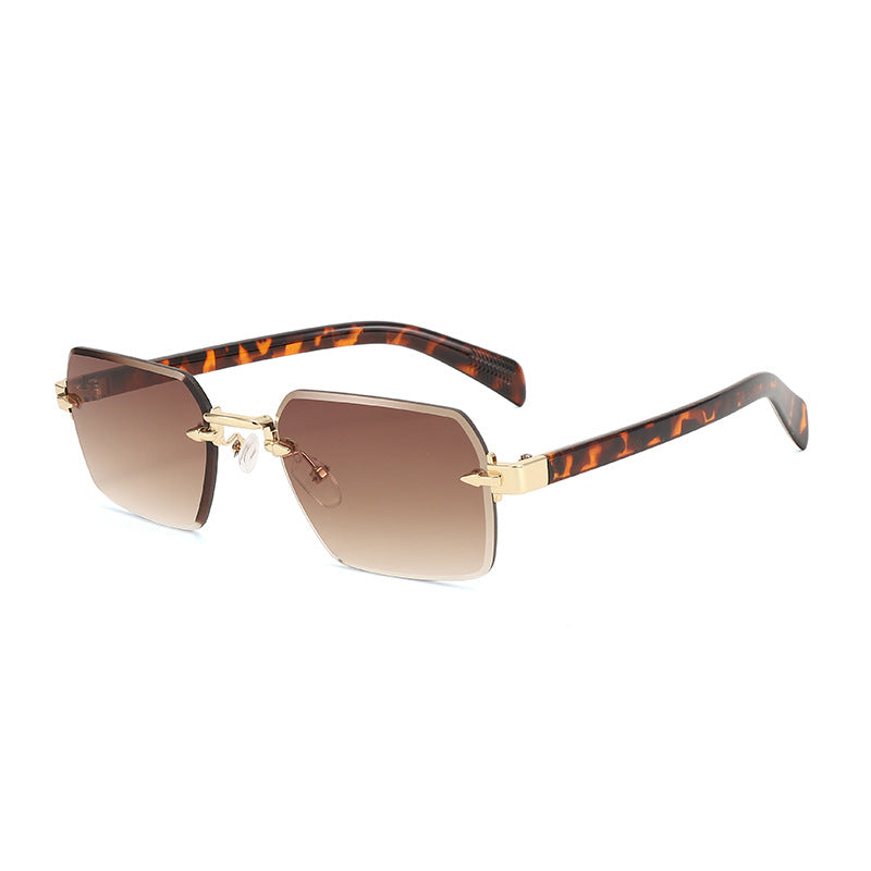 Damen modische Sonnenbrille mit quadratischem Rahmen und gradienten Gläsern Brehn