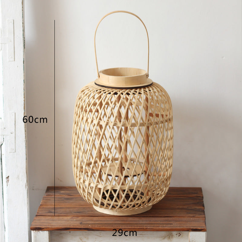 Handgefertigte Rattanlaterne Brehn