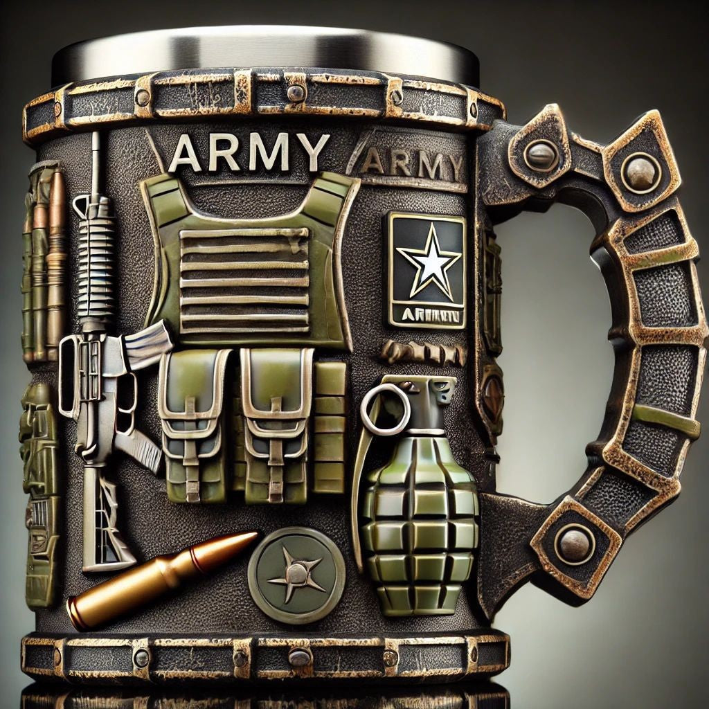 Militär-Themen 3D Becher Brehn