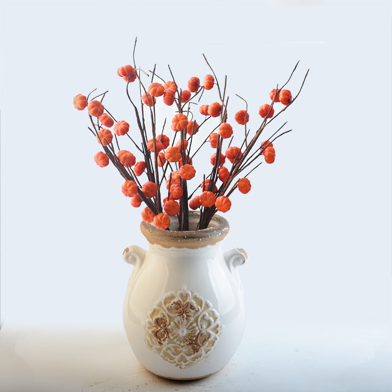 Elegante Keramikvase mit Ziermuster Brehn