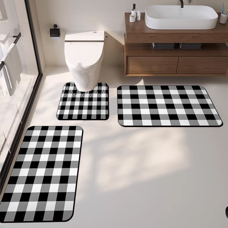 Modern Texturiertes Badeteppich Set