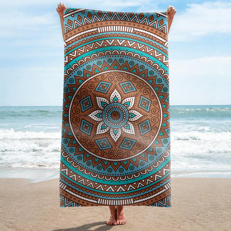 Strandhandtuch mit kunstvollem Mandala-Design Brehn