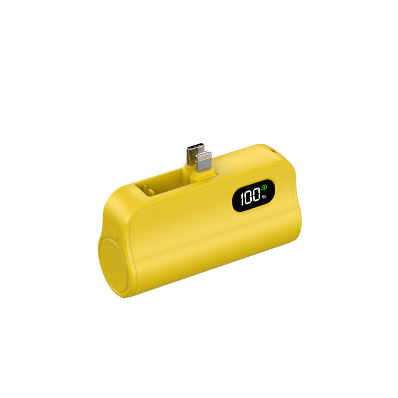 Kompakte Powerbank mit integrierter Ladefunktion und LED-Statusanzeige Brehn
