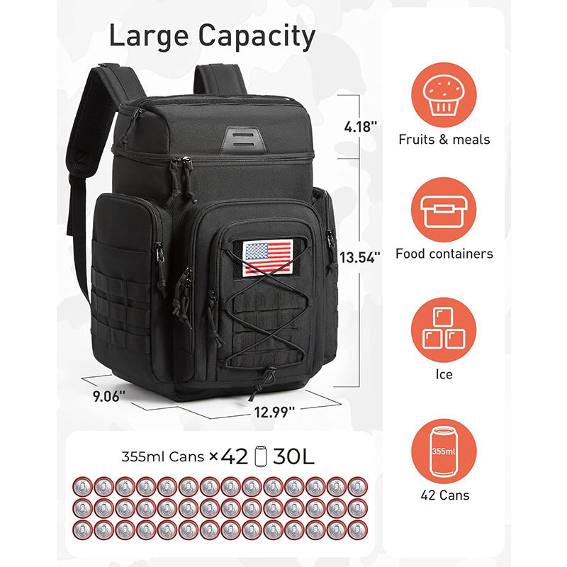 Multifunktionale Kühltasche Rucksack mit Isolierendem Innenfach Brehn