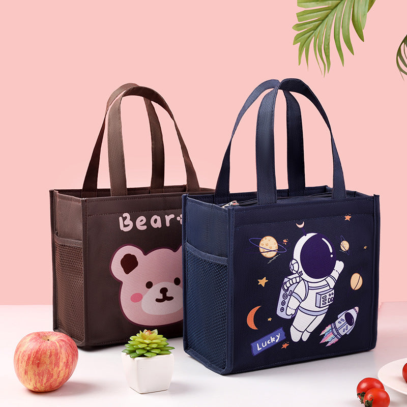 Kinder Isolierte Cartoon Lunch Tasche Brehn
