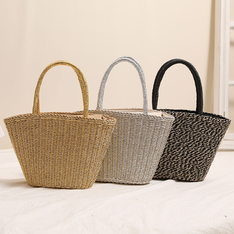 Damen Elegante Korbtasche im modernen Design Brehn