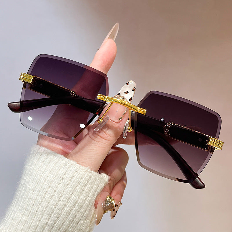 Damen stilvolle oversized quadratische Sonnenbrille Brehn