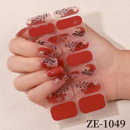 Blumen Design Nagelkunst Wraps