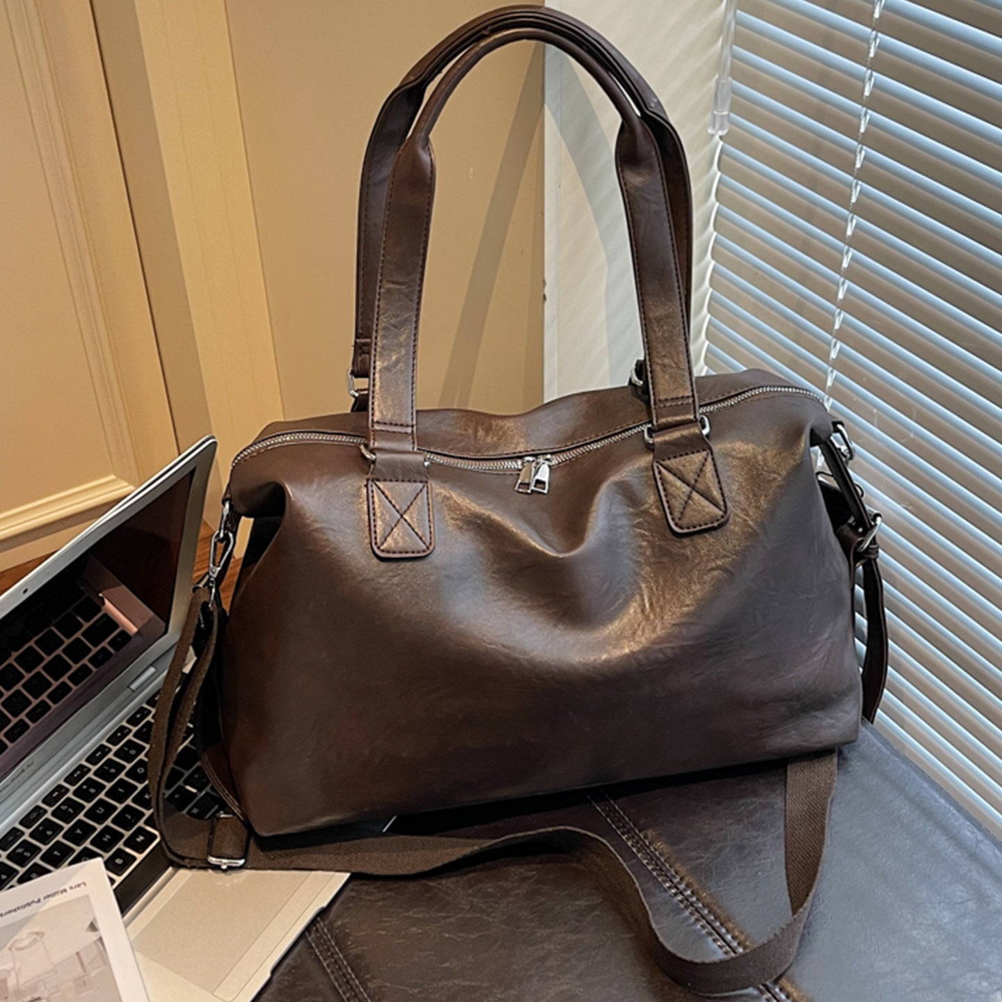 Elegante Laptoptasche Im Vintage-Stil Brehn