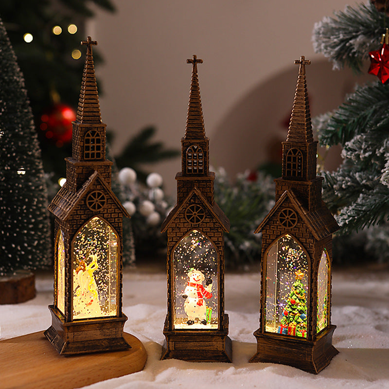 Beleuchtete Weihnachtskirche Dekoration Brehn