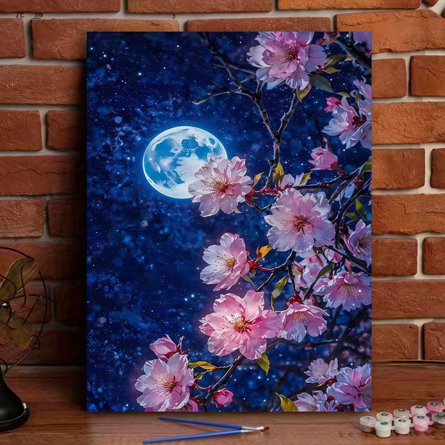 Romantisches Blumen-Landschaft-Leinwand-Kunst-Kit Brehn