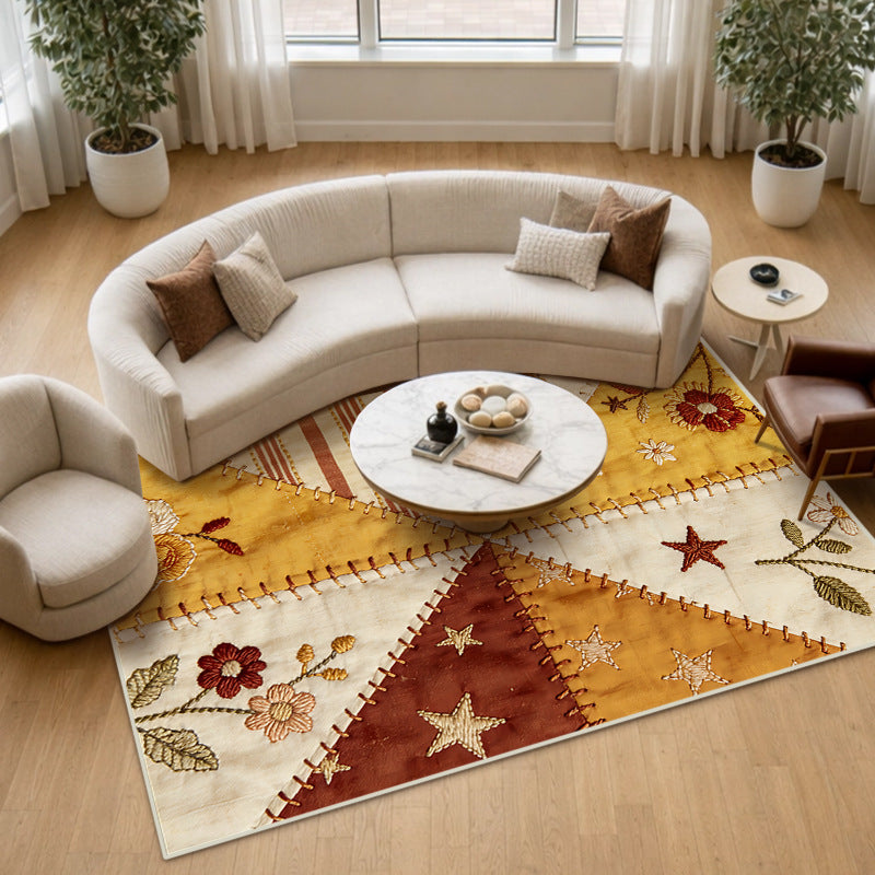 Dekorativer Patchwork-Teppich