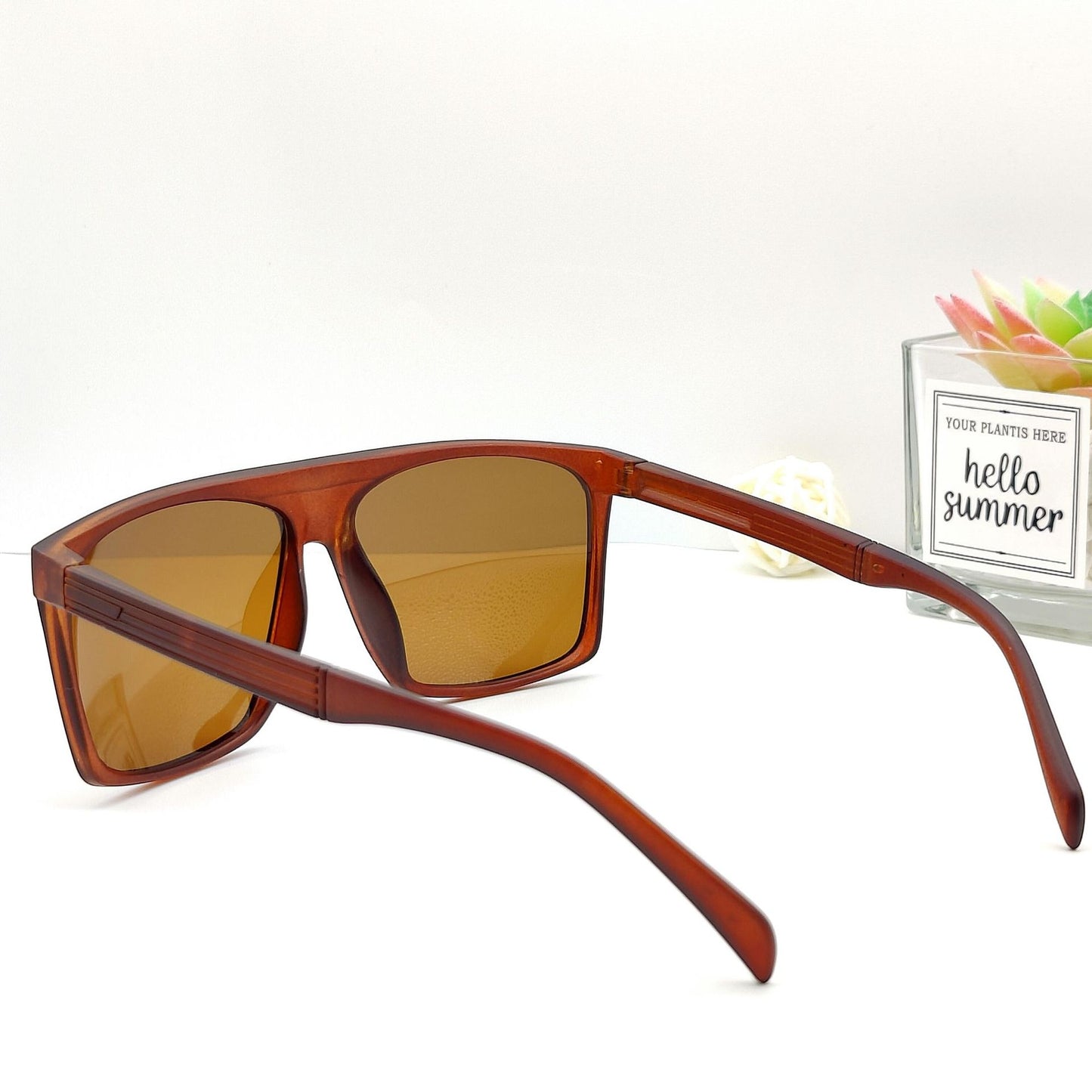 Damen Retro Oversized-Sonnenbrille Brehn