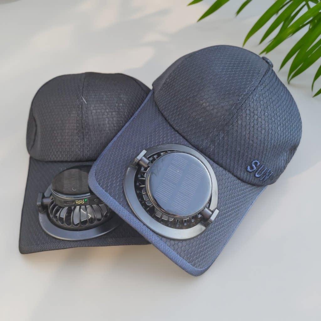 Belüftete Baseballmütze mit abnehmbarem wiederaufladbarem Ventilator Brehn