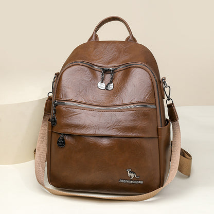 Luxuriöser Retro-Leder-Rucksack Brehn