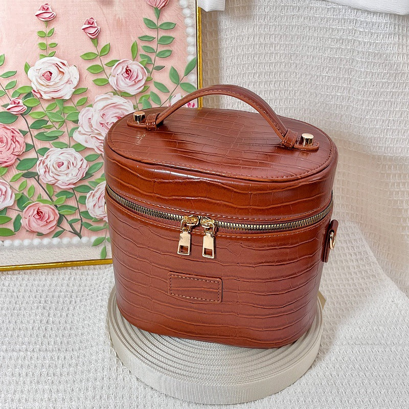 Kosmetiktasche Im Eleganten Krokodil-Look Von Brehn