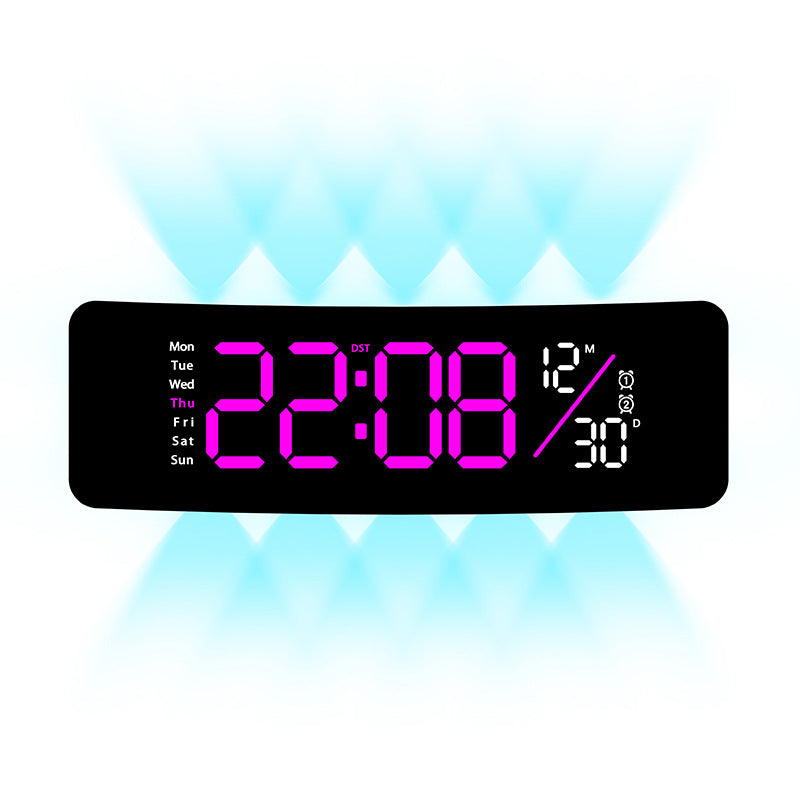 Digitaler Displaywecker mit Wochentagsanzeige und Temperatur Brehn