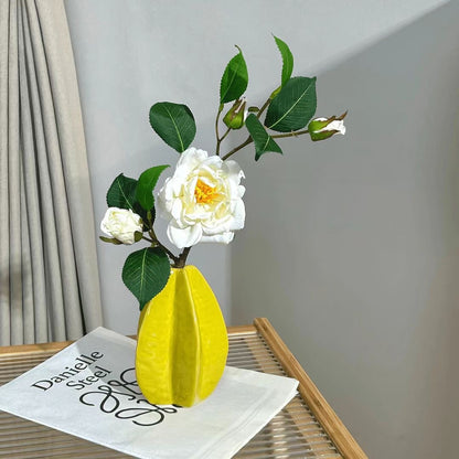 Künstlerische blattförmige Keramikvase