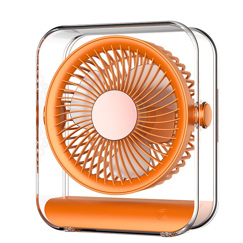 Unisex Tragbarer Mini-Tischventilator mit Akku und 360-Grad-Drehfunktion Brehn