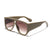 Damen modische Oversized-Sonnenbrille mit ergonomischem Rahmen Brehn