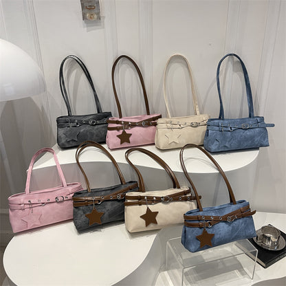 Stylische Faux Wildleder Handtasche